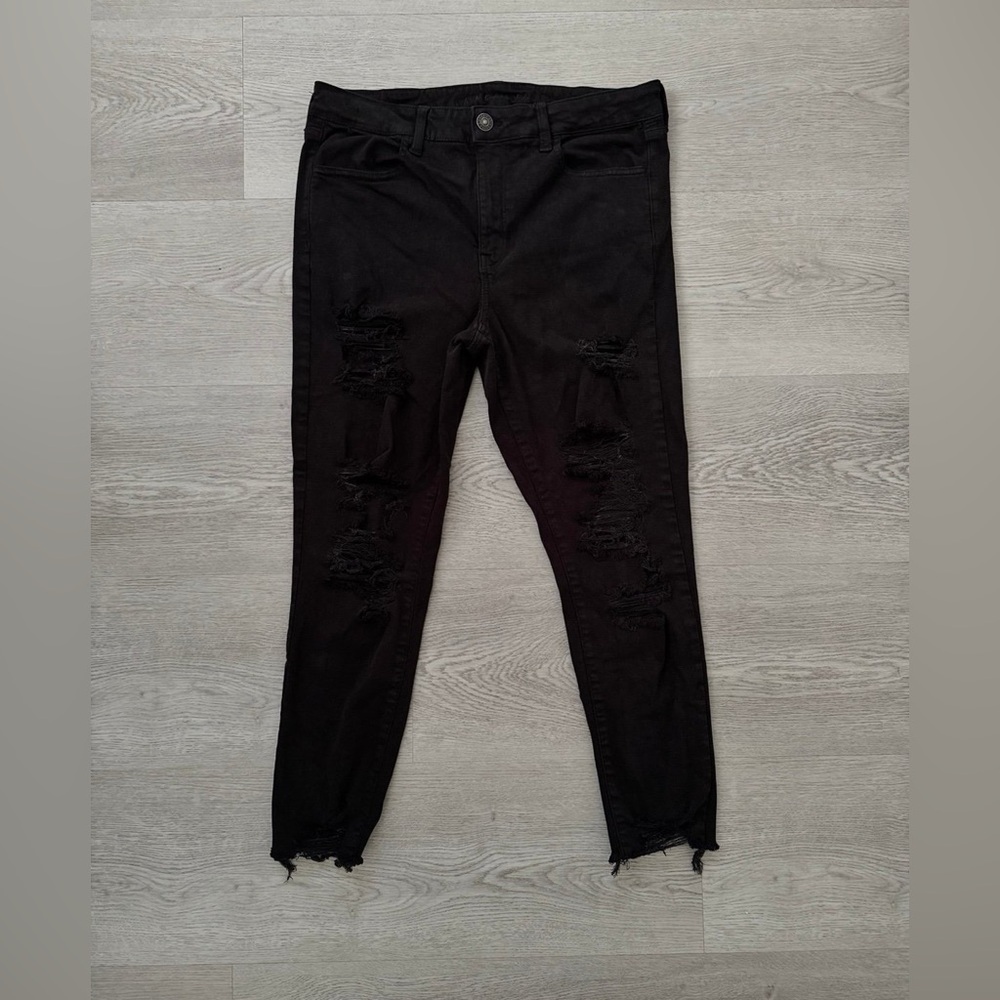 American Eagle high rise cropped jeggings size 14